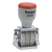 Trodat 3550 Die Plate Dater, 1-1/4&quot; x1-1/2&quot; (great for Bank Teller Stamp)
