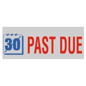 PAST DUE - TRODAT (Two-Color) Stock Message Stamp, 3/4&quot; x 1-7/8&quot;