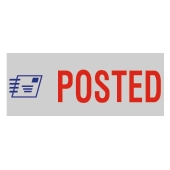 POSTED - TRODAT (Two-Color) Stock Message Stamp